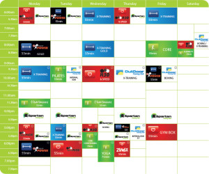 Just Move Timetable