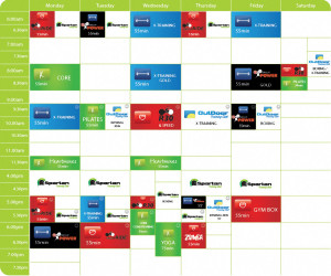 Just Move Timetable